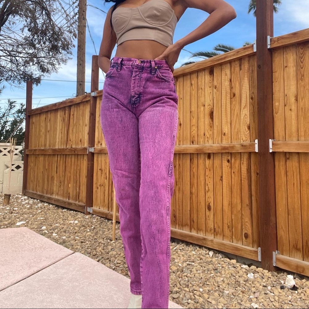 Vintage acid wash wrangler jeans